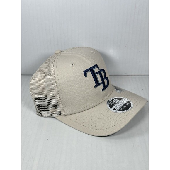 New Era Tampa Bay Rays MLB 9SEVENTY Trucker Adjustable Stretch Snap Hat Cap - Picture 3 of 5